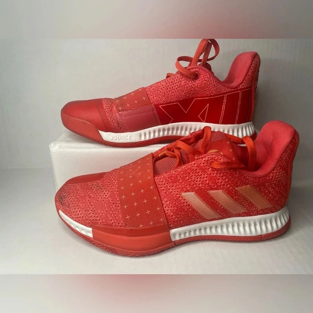 Adidas Mens Harden‎ Vol. 3 Invader Coral Basketball Sneaker size 6